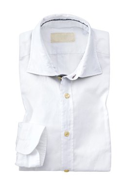 kırpma yolu ile beyaz bir arka plan üzerinde izole erkek gömlek