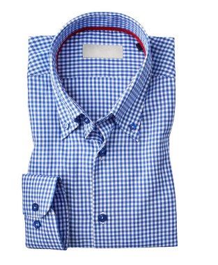 kırpma yolu ile beyaz bir arka plan üzerinde izole erkek gömlek