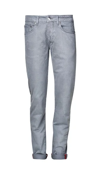 Pantaloni pentru bărbați izolați pe alb cu cale de tăiere — Fotografie, imagine de stoc