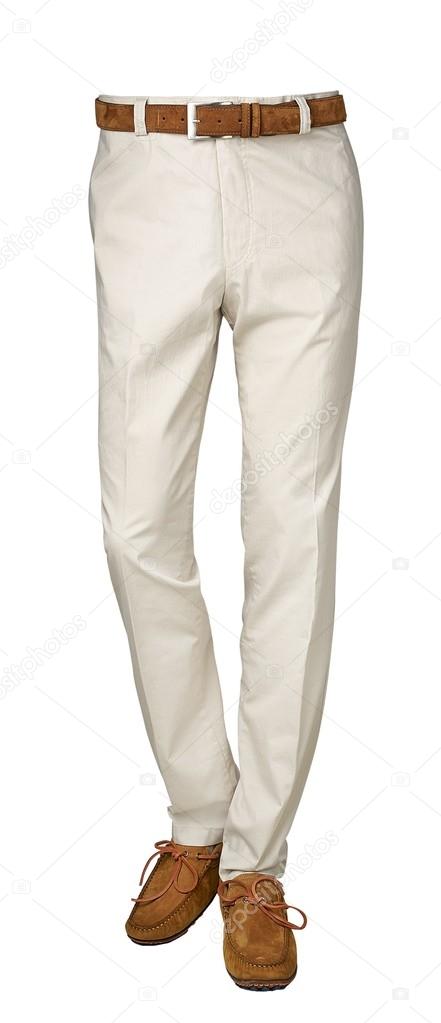pants for men isolated on white with clipping path