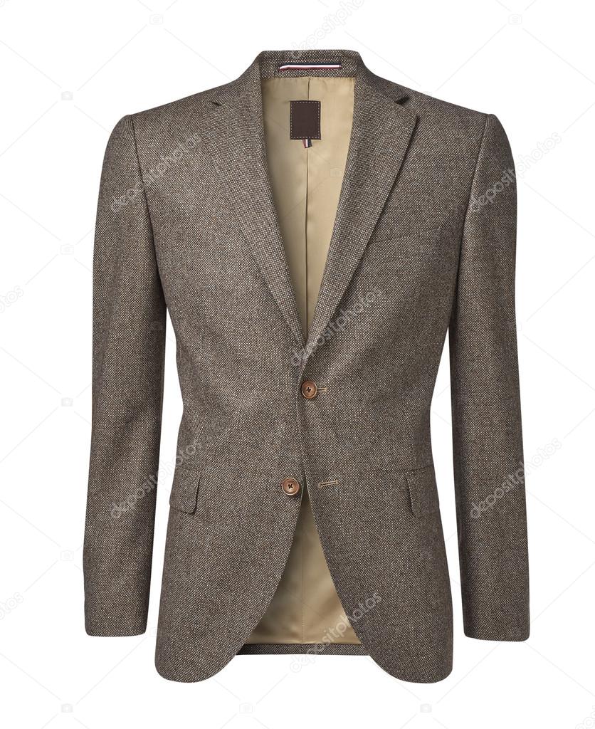 mens jacket isolated on white with clipping path