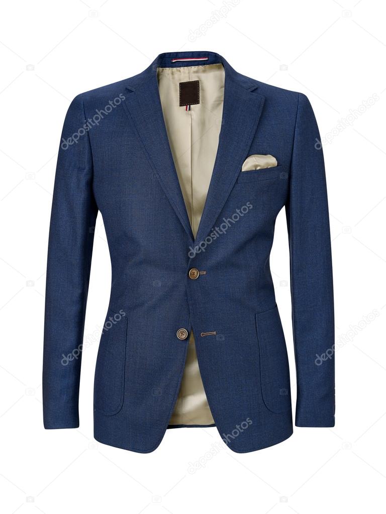 mens jacket isolated on white with clipping path