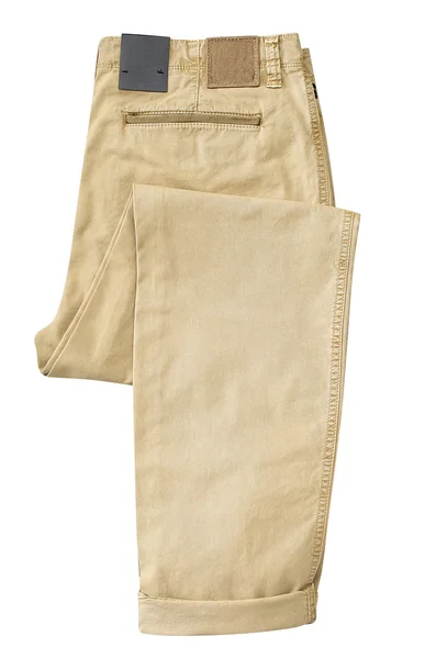 Pantalon pour homme isolé sur fond blanc avec chemin de coupe — Photo