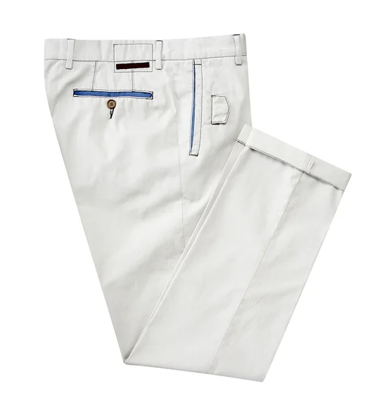 Pantalon pour homme isolé sur fond blanc avec chemin de coupe — Photo