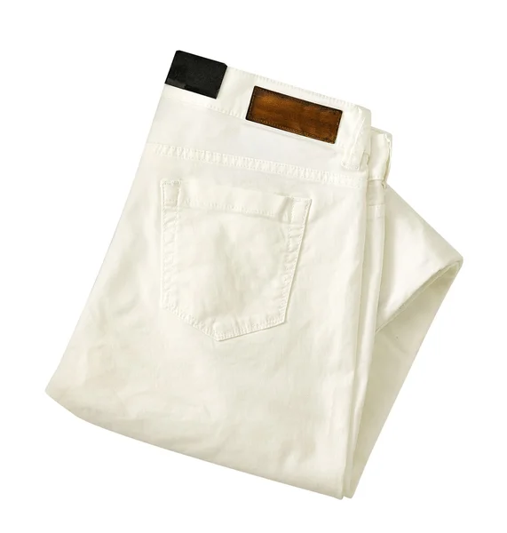 Pantaloni pentru bărbați izolați pe un fundal alb cu cale de tăiere — Fotografie, imagine de stoc