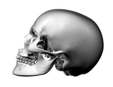 metal kürek üzerinde beyaz kırpma yolu ile izole