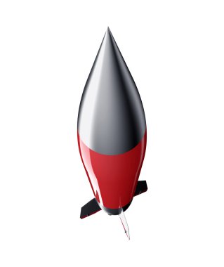 cilpping yolu ile zemin bir arka izole füze