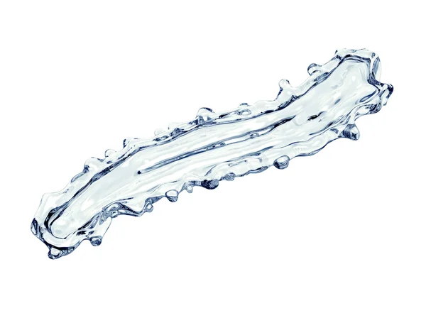 Splash of water isolated on white with clipping path — Stock Photo, Image