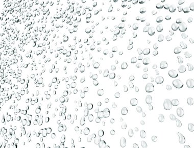 beyaz izole bir pencere üzerinde su damlaları