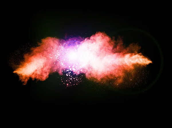 Explosión de polvo de color aislado en el bálsamo —  Fotos de Stock