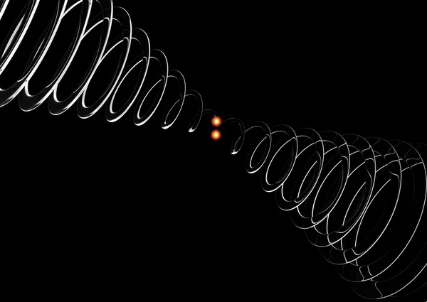 Illustratie van gravitationele golven — Stockfoto