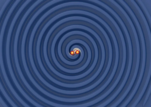 Illustratie van gravitationele golven — Stockfoto