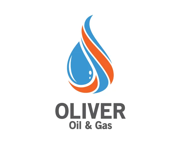 3D-olie- en gasindustrie logo ontwerp. Kleurrijke 3D-olie- en gasindustrie logo vector — Stockvector