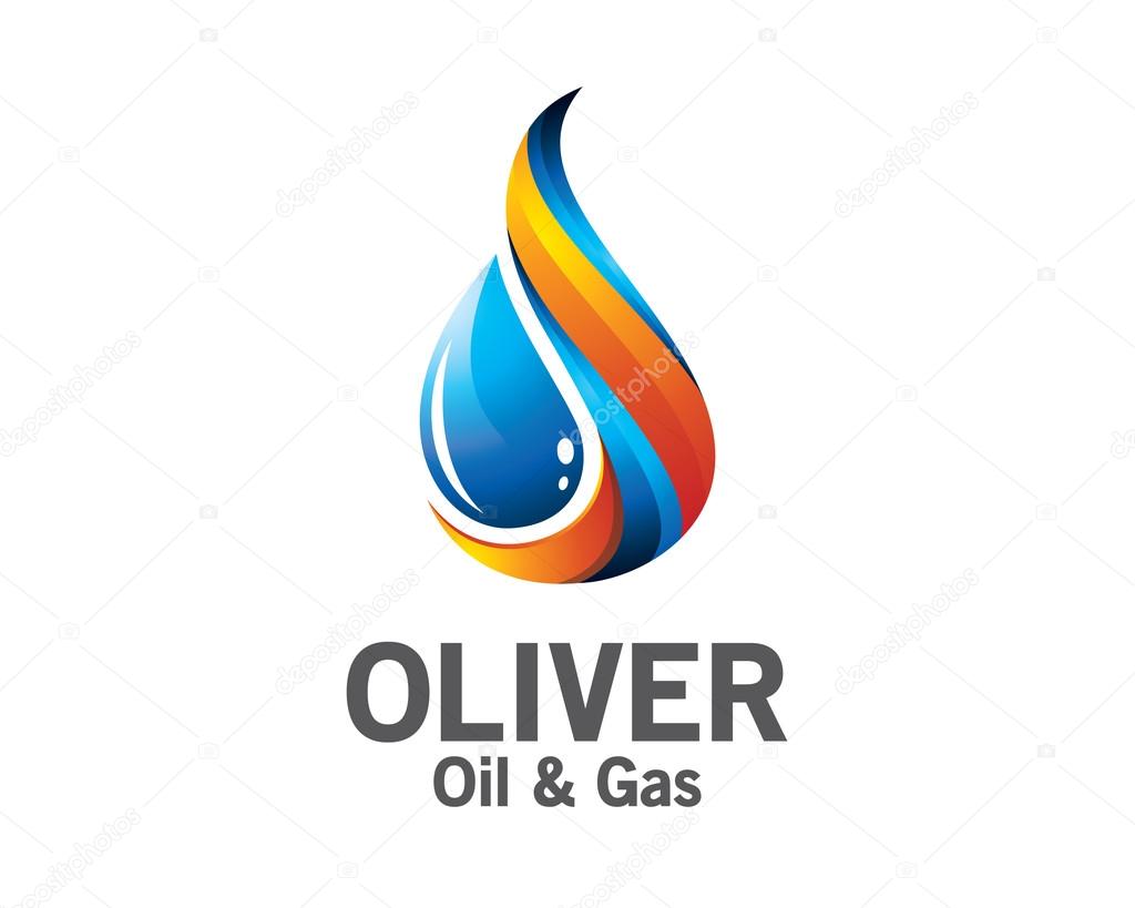 3D oil and gas logo design. Colorful 3D oil and gas logo vector template. oil and gas concept with 3D style design vector.