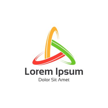Soyut üçgen döngü logosunu görmeniz gerekir. Üçgen vektör tasarımı. 