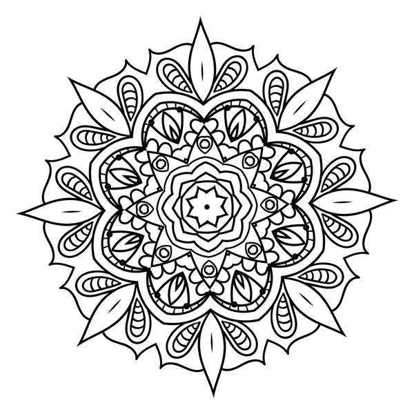 Soyut kaleydoskop Süs yuvarlak mandala. Geometrik daire k