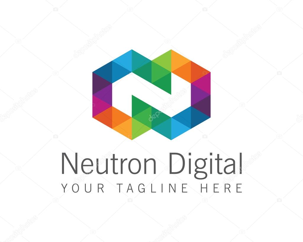 Business corporate letter N logo design vector. Colorful letter N logo vector template. Letter N logo for technology.