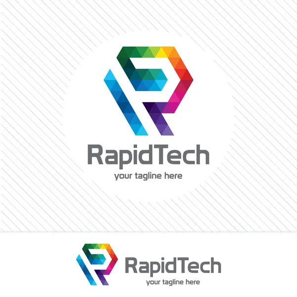 İş kurumsal harf R logo tasarlamak vektör. Renkli mektup 