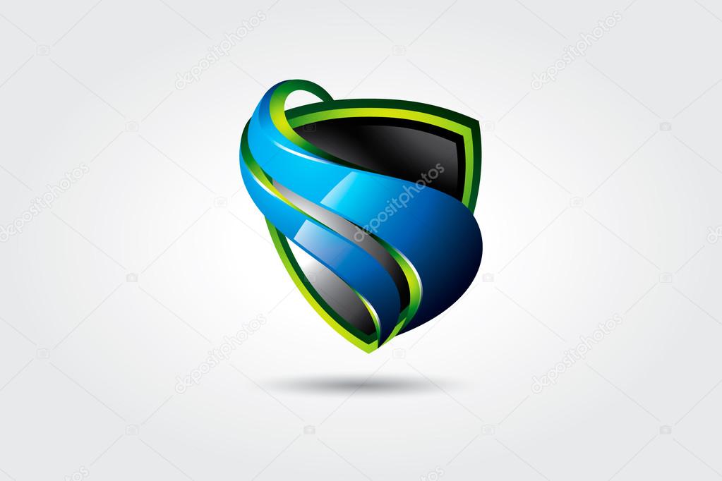 Secure shield symbol . Icon illustration security shield . Modern and 3d style secure shield vector.
