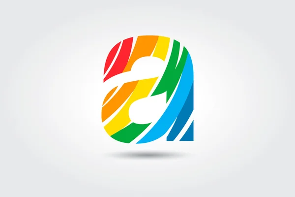 List szablon logo — Wektor stockowy