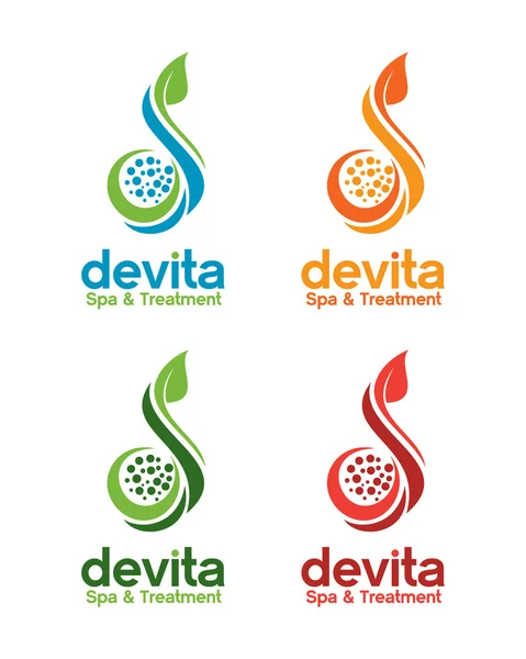 Spa e modelo de logotipo de beleza. Projeto vetorial de tratamento e relaxamento . —  Vetores de Stock