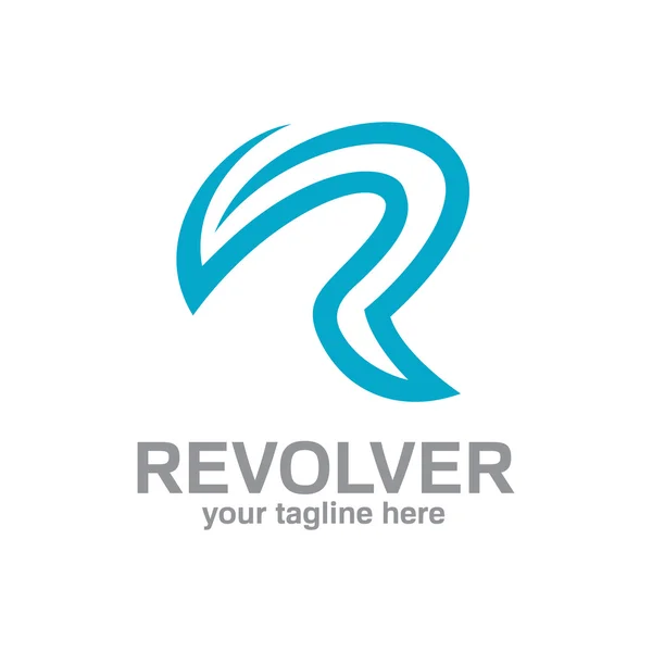 Letter R logo template. — Stock Vector