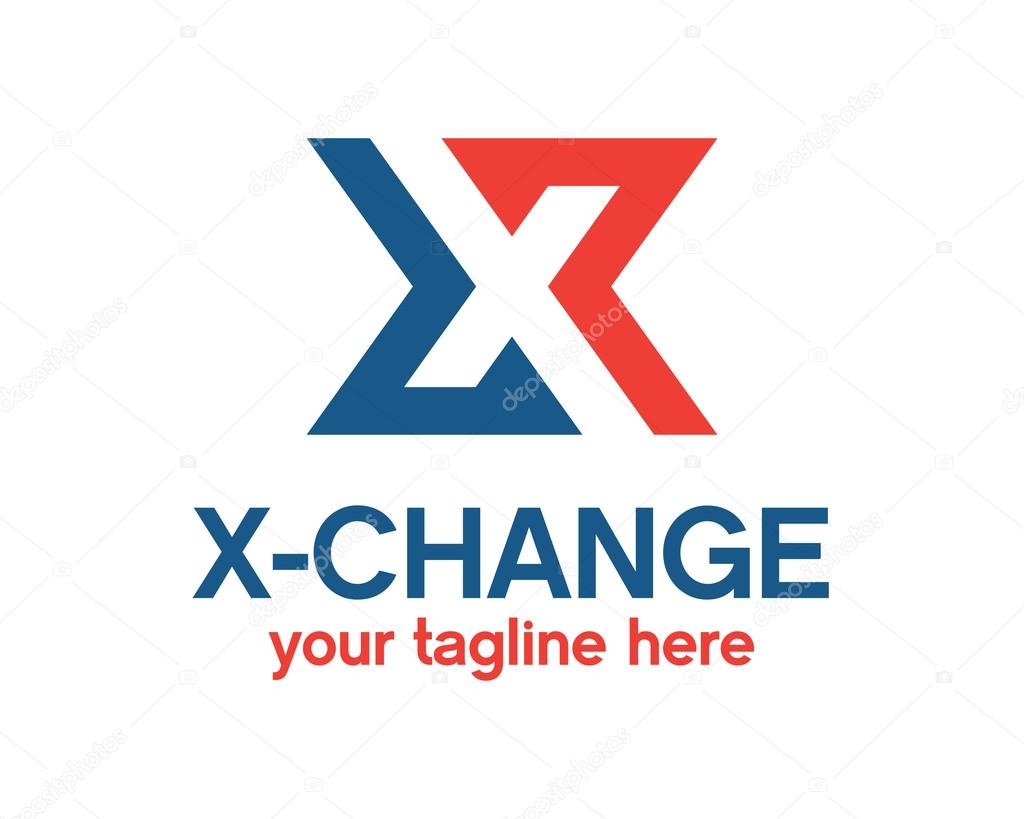 Logo Stock X Change Vector Logo Design Info Graphic Of Line Bar