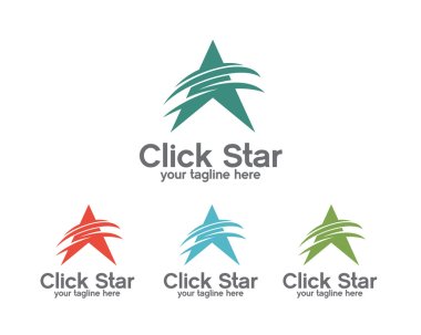 Abstract star logo template. Star vector logo design branding co