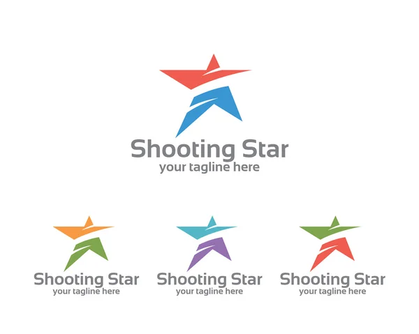 Modelo de logotipo de identidade comercial estrela abstrata. Star vector logo design branding identidade corporativa. Vetor estelar moderno simples  . — Vetor de Stock