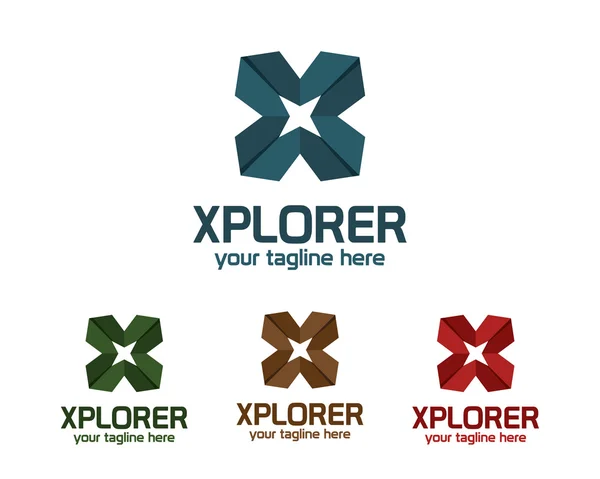 ビジネス企業手紙 X ロゴ デザインのベクトル。フラットなデザイン アイコン文字 x。クロス シンボル記号テンプレート. — ストックベクタ