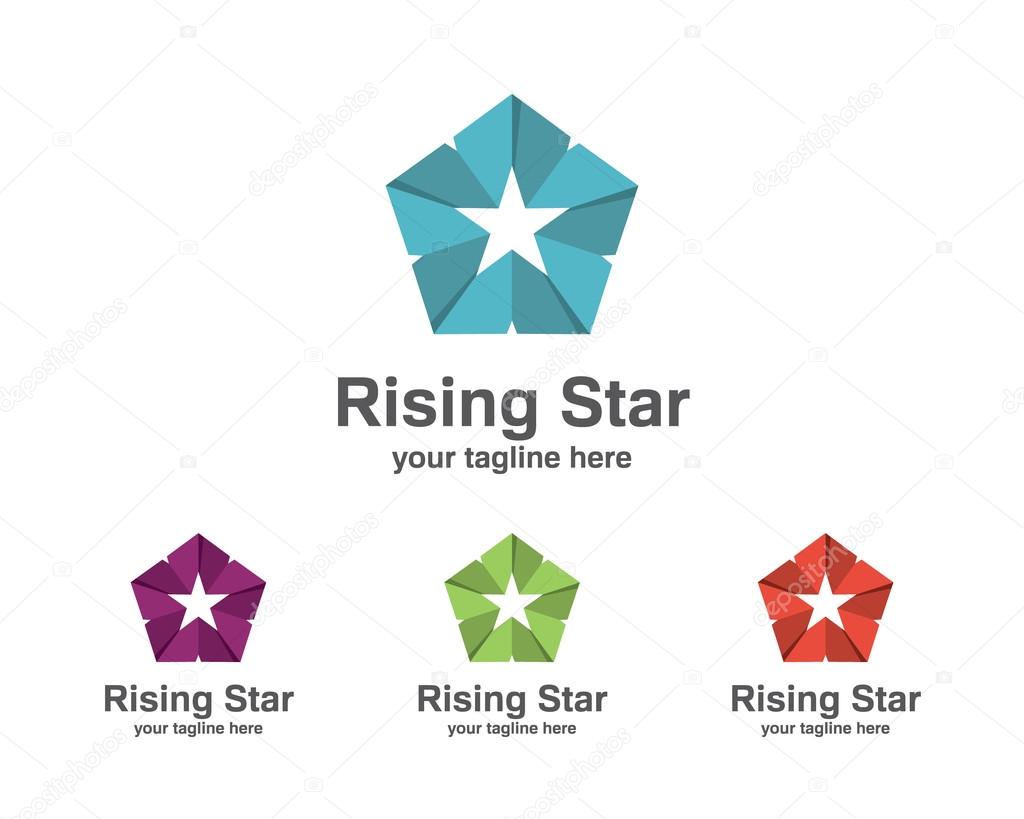 Abstract star business identity logo template. Star vector logo design branding corporate identity. Simple modern star vector .