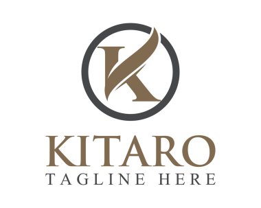 K harfli şirket logosu tasarım vektörü. Renkli K harfi logo vektör şablonu. Teknoloji için K harfi logosu
