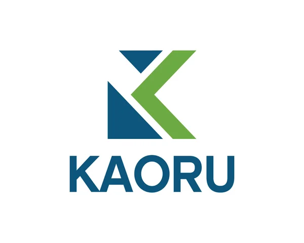 Modello di design del logo K lettera aziendale aziendale. Design piatto semplice e pulito della lettera K logo modello vettoriale . — Vettoriale Stock