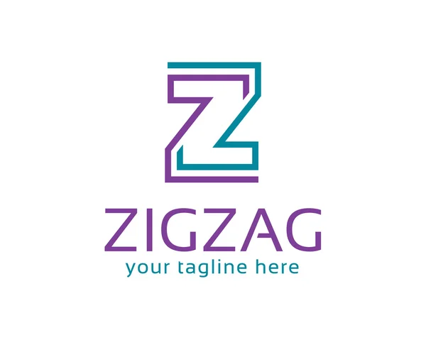 Empresa empresa carta Z logo design template. Diseño simple y limpio del vector del logotipo de la letra Z. Diseño de logotipos para empresas y contabilidad . — Archivo Imágenes Vectoriales