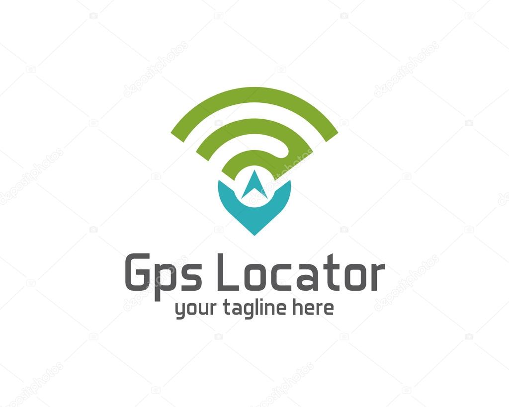 GPS locator design vector template. Pin maps symbol vector . Gps icon design vector. Simple clean design Gps locator logo vector.