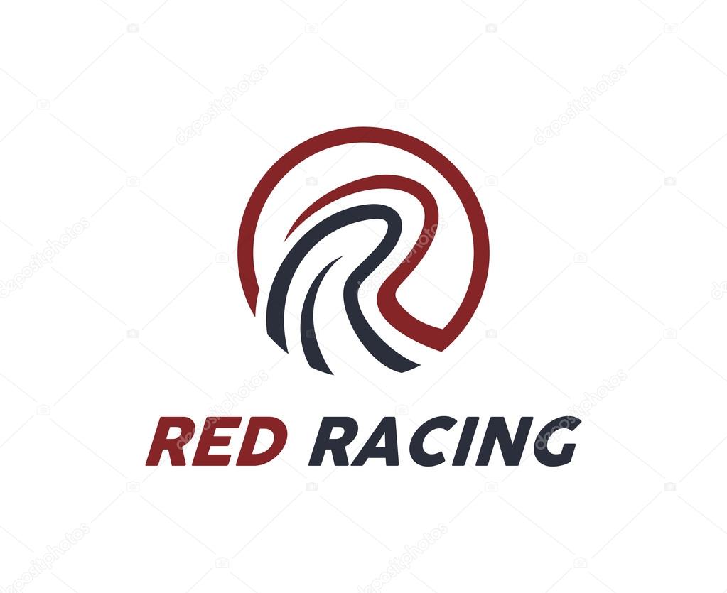 Letter R logo design vector. Letter R symbol vector in two colors . Simple modern clean letter R logo template.