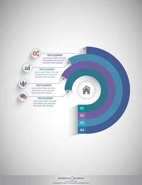 Infografía empresarial — Vector de stock