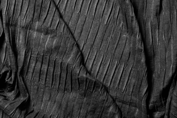 Büyüleyici bir siyah kumaş, giysi için kullanılabilen kumaş, başörtüsü için kumaş.