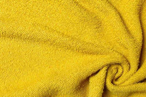 Sarı havlu dokusu. soyut arkaplan