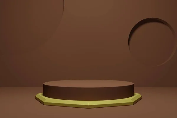 Ürünlerinizi sergilemek için 3D canlandırma sahnesi veya podyumu