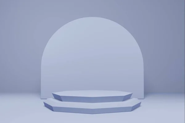 Ürünlerinizi sergilemek için 3D canlandırma sahnesi veya podyumu