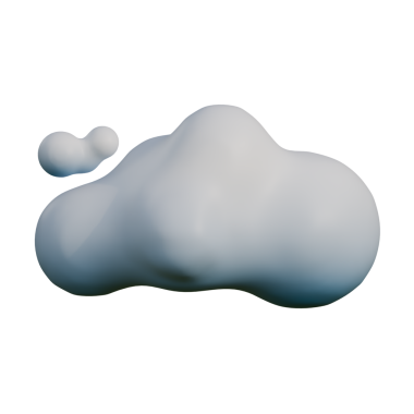 Açık, yumuşak ışıklı bir ortamda süzülen beyaz ve mavi bir bulutun yüksek kalite üç boyutlu görüntüsü. Yuvarlak biçimler ve nazik eğilimler, sakin ve modern bir estetik yaratıyor. Teknoloji görselleri, hava grafikleri, arka planlar ve dijital pazarlama için mükemmel..
