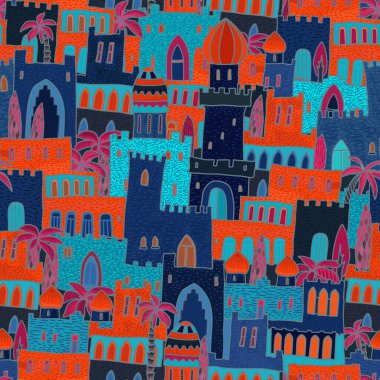 Peri masallarının kusursuz deseni Ortaçağ Ortaçağ kasabası