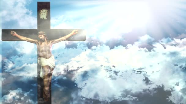 Jezus Christus Pasen — Stockvideo