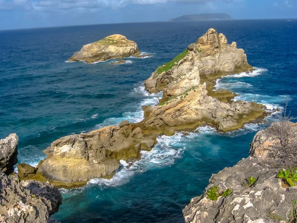 Rocas a lo largo de Pointe des Chateaux — Foto de Stock