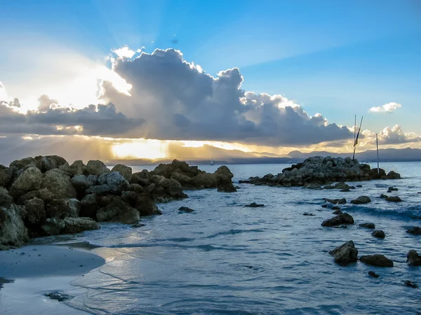 Tramonto sul Mar dei Caraibi — Foto Stock