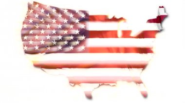 Amerika Birleşik Devletleri bayrağı Haritası