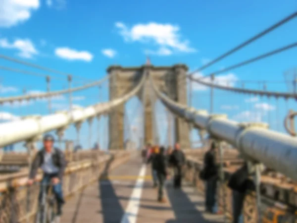 Brooklyn Bridge defokussiert — Stockfoto