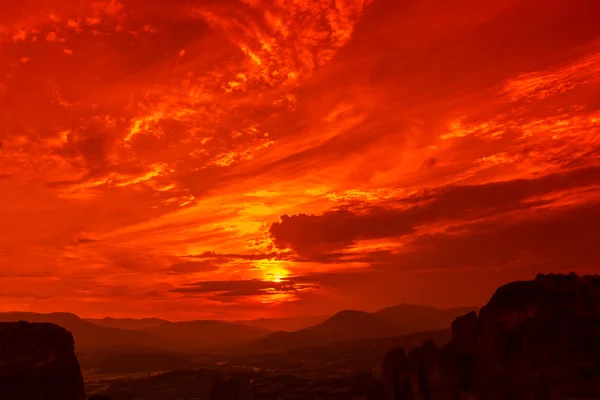 Greece Meteora overlook — Stock Photo, Image