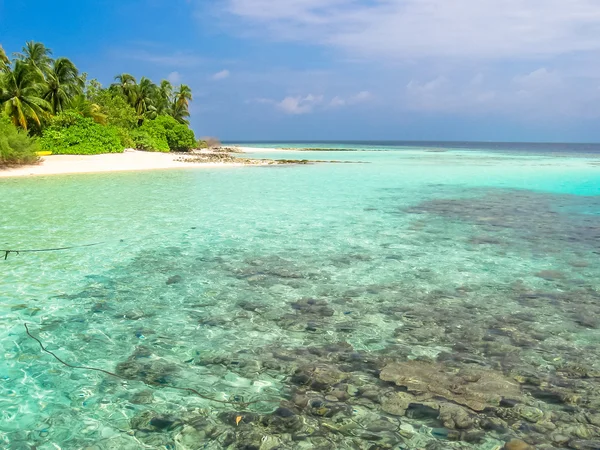 Arrecife de coral atolón — Foto de Stock
